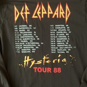 Chaser Def Leppard Long Sleeve Concert Tee